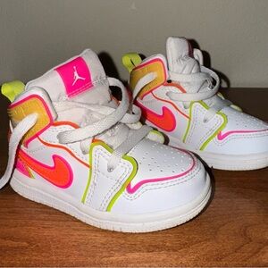 Toddler Jordan glow in the dark shoes